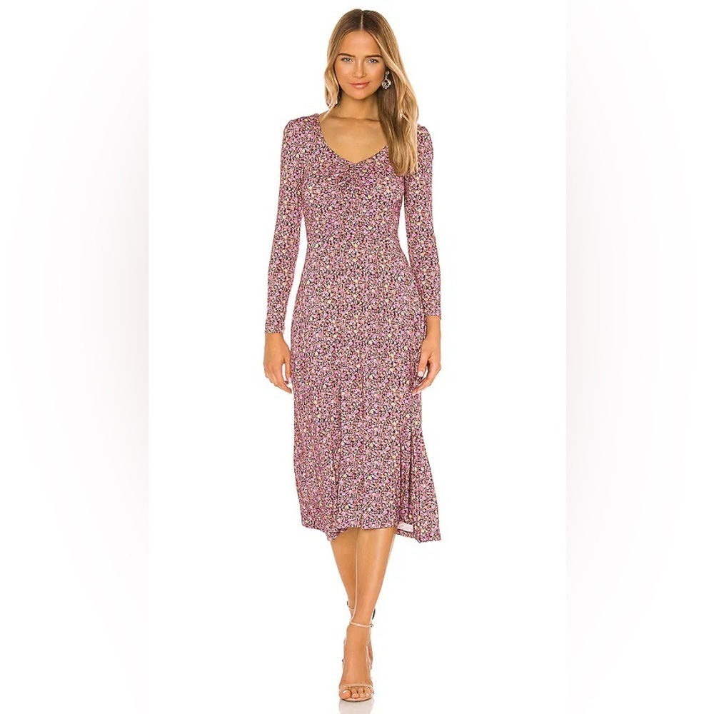 LOVESHACKFANCY Poeta Dress in Cherry Wine dress XS - Picture 14 of 16